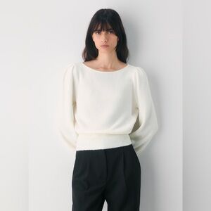 ARITZIA Wilfred SoftSpoke Seine Sweater in Light Birch Size XS